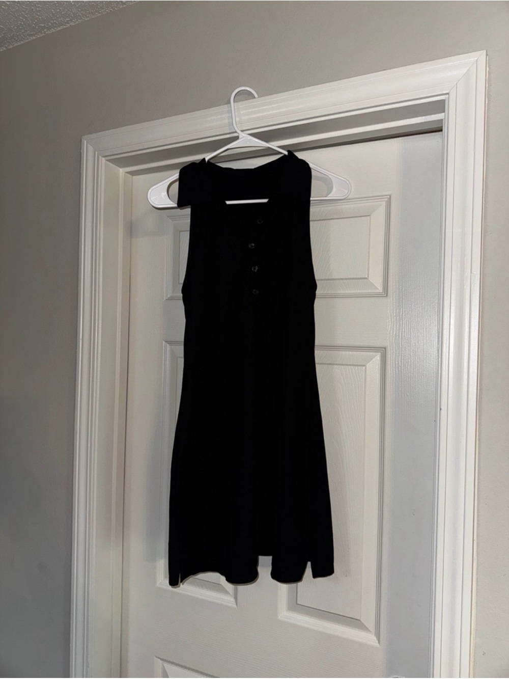 Black Sleeveless A-Line Dress
